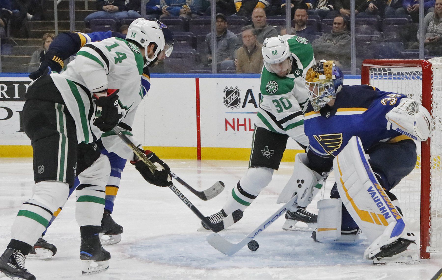 The Blues take on the Stars at Enterprise Center